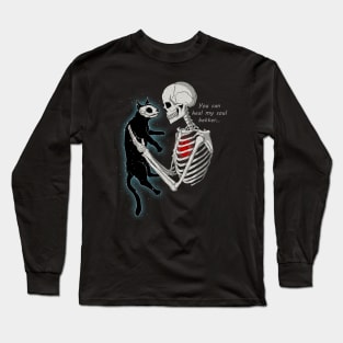 Skeleton and Kitty Long Sleeve T-Shirt